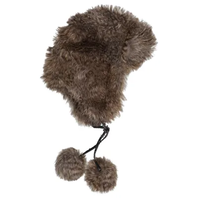 Trapperhat (Brun) fra Nobis Bomuld, Polyester