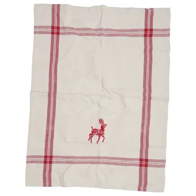 Torchon de cuisine (Beige, Rouge) de Sander Coton