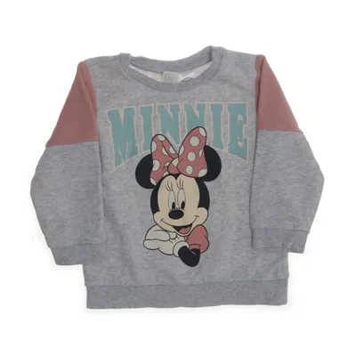Collegetröja (Grå, Rosa, Flerfärgad) från H&M x Disney Bomull, Elastan, Polyester