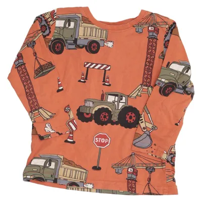 Langærmet t-shirt (Orange, Flerfarvet) fra Lindex Kids Bomuld