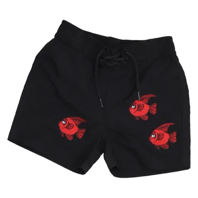 Badshorts (Svart, Röd) från Mini Rodini Polyester