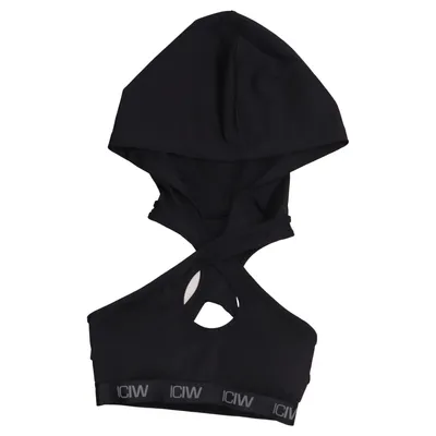 Sports bra (Black) from ICIW Elastane, Recycled polyester