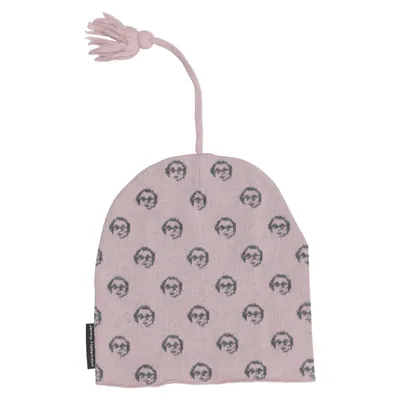 Beanie-Mütze (Pink, Grau) von Jenny Hellström Acryl, Wolle