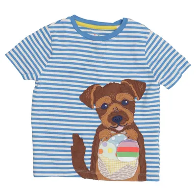 T-shirt (Blå, Vit, Flerfärgad) från Mini Boden Bomull