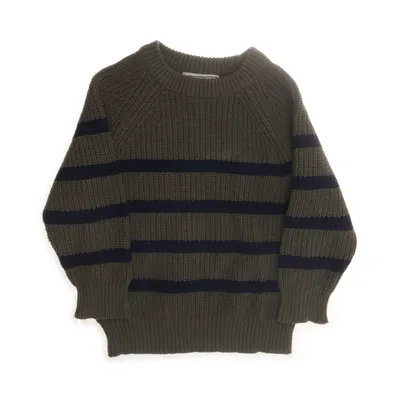 Trui (Groen, Blauw) van Cope Gerecycled katoen, Gerecycled polyester