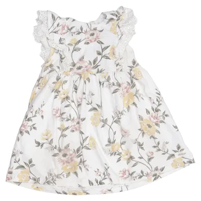 Dress (White, Multicolored) from Newbie by KappAhl Cotton