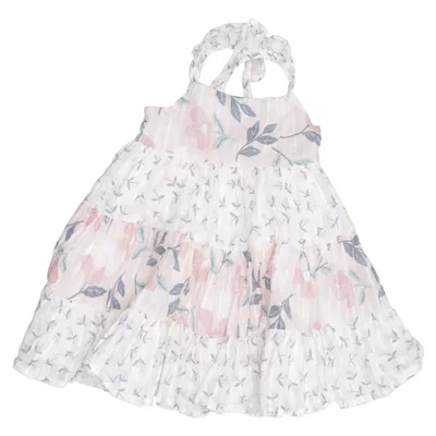 Dress (White, Pink, Multicolored) from Catherine Malandrino Cotton, Polyester