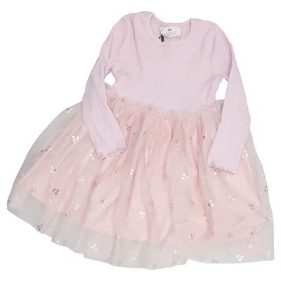 Dress (Pink) from H&M Cotton, Elastane, Polyester