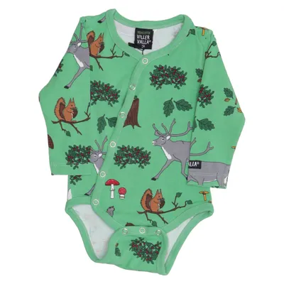 Body (Vert, Multicolore) de Villervalla Élasthane, Coton biologique