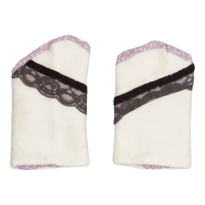 Wrist warmers (Beige, Purple, Multicolored) from Cecilia