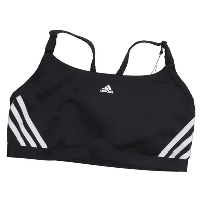 Sport-bh (Zwart, Wit) van Adidas Elastaan, Gerecycled polyester