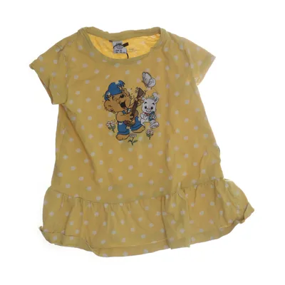 Klänning (Gul, Vit, Blå) från Bamse Bomull