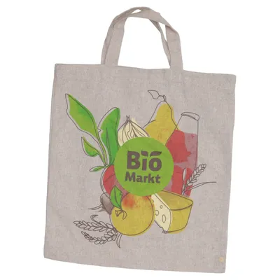 Canvas bag (Beige, Multicolored) from Living Crafts Recycled cotton, Recycled polyester