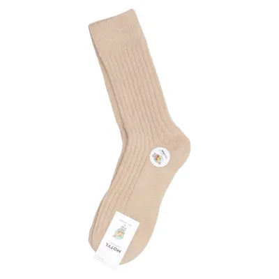Gebreide sokken (Beige) van Motyl Angora