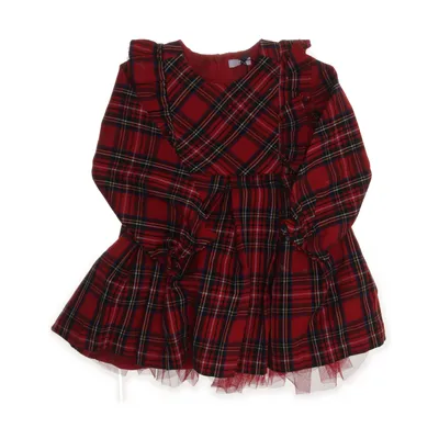 Klänning (Röd, Flerfärgad) från Lana Elastan, Polyester, Viskos