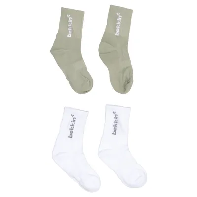 Socks (Green, White) from Bekkin
