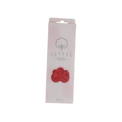 Panty (Rood) van Cotton Katoen, Elastaan