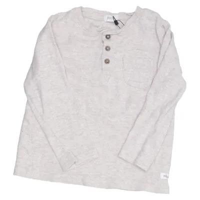 Henley shirt (Beige) van Newbie by KappAhl Katoen
