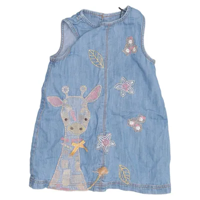 Hängselklänning (Blå, Flerfärgad) från Mothercare Bomull