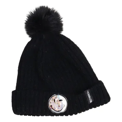Pompon muts (Zwart) van Smiley World Acryl