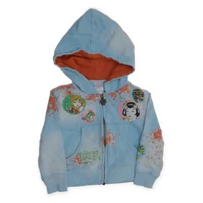 Hoodie (Blue, Multicolored) from Ed Hardy by Christian Audigier Cotton