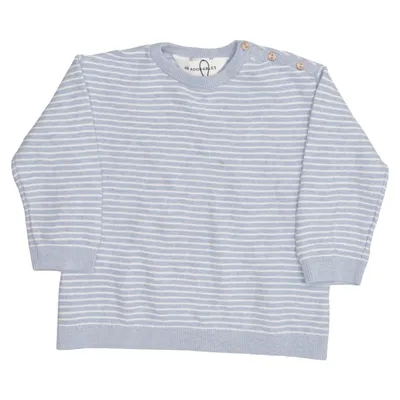 Strickpullover (Blau, Weiß) von H&M Adorables Baumwolle