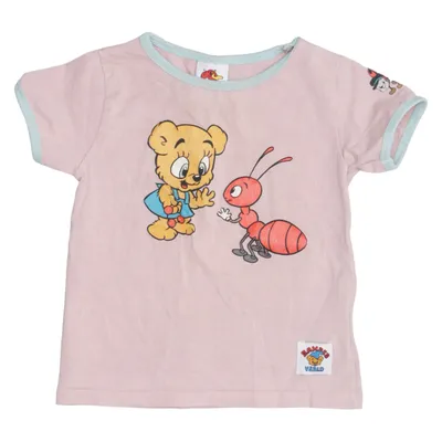 T-shirt (Pink) from Bamses Värld Cotton, Elastane