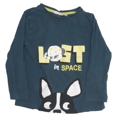 Long sleeve T-shirt (Blue, Yellow, White) from KappAhl Cotton