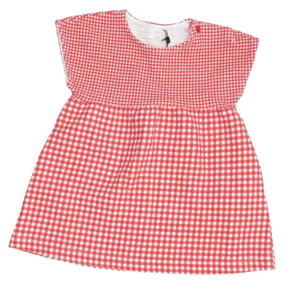 Jurk (Rood, Wit) van Zara BabyGirl Katoen, Elastaan, Polyester