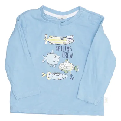 T-shirt à manches longues (Bleu) de Salt and Pepper Élasthane, Coton biologique