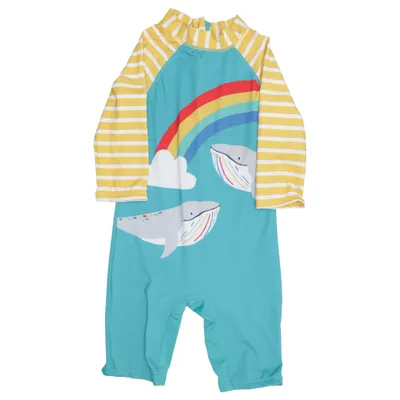 UV-tøj (Blå, Gul, Hvid) fra Frugi Elastan, Genanvendt polyester