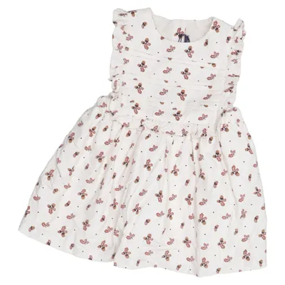 Robe (Blanc, Marron) de Sergent Major Coton