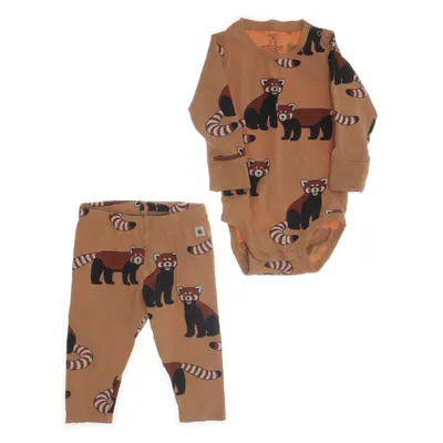 Set (Brun) från Lindex Baby Bomull, Elastan