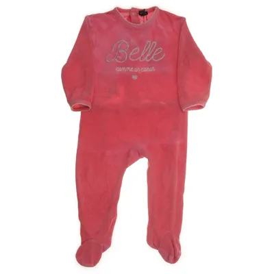 Barboteuse (Rose) de Kiabi Coton, Polyester
