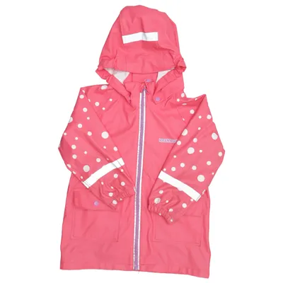 Rain jacket (Pink, White) from Rainbusters Polyester