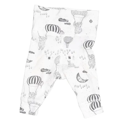 Pants (White, Black) from Lindex Newborn Cotton, Elastane