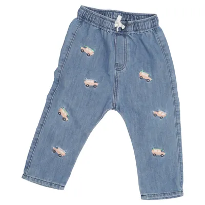 Spijkerbroek (Blauw, Meerkleurig) van H&M Katoen, Polyester