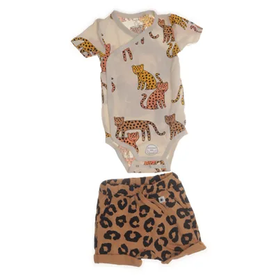Set (Beige, Flerfärgad) från Lindex Baby Bomull, Elastan
