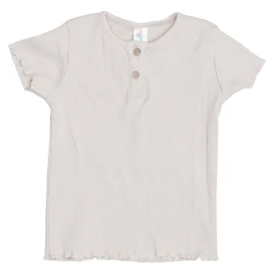 T-shirt manches longues (Beige) de Topomini Coton, Élasthane