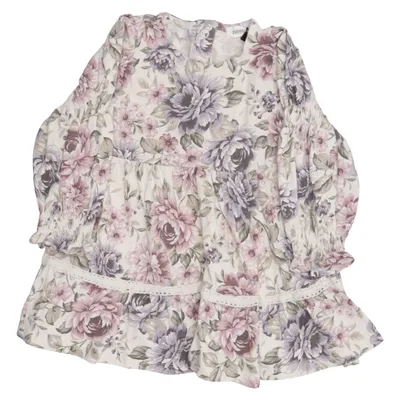 Klänning (Beige, Lila, Rosa) från Newbie by KappAhl Bomull, Elastan