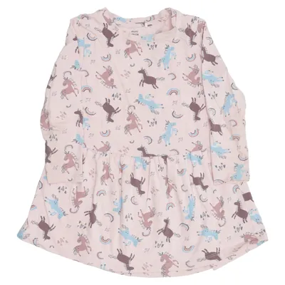Dress (Pink, Multicolored) from Mini Mize Cotton, Elastane