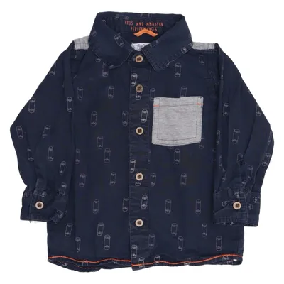 Chemise (Bleu, Gris) de Dirkje Coton