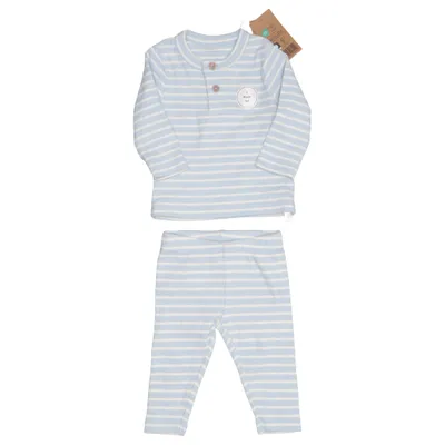 Set (Blå, Vit) från MyWear Baby Elastan, Ekologisk bomull