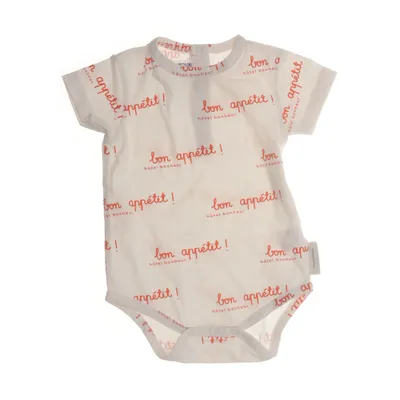 Body (Vit, Röd) från Tinycottons Bomull, Elastan