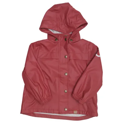 Regenjack (Rood) van Mikk-line Gerecycled polyester