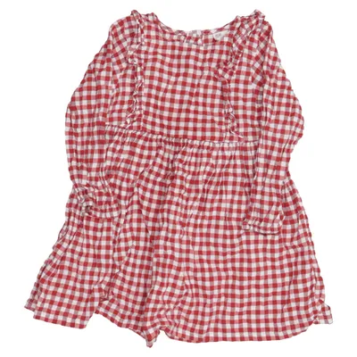 Klänning (Röd, Vit) från H&M Baby Bomull, Viskos