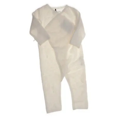 Rompers (White) from C-Mini Alpaca wool, Elastane, Polyamide