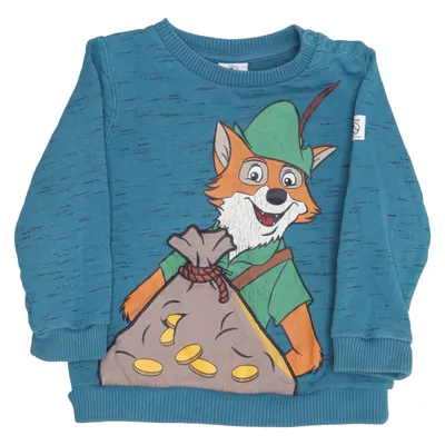 Sweatshirt (Bleu, Multicolore) de Disney x Polarn O. Pyret Coton biologique, Polyester