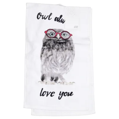 Handdoek (Wit, Meerkleurig) van H&M Home Katoen