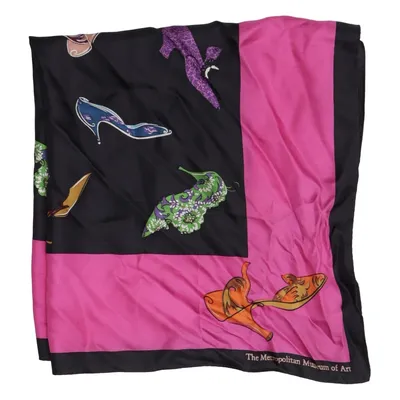 Mouchoir (Rose, Noir, Multicolore) de The Metropolitan museum of art Soie